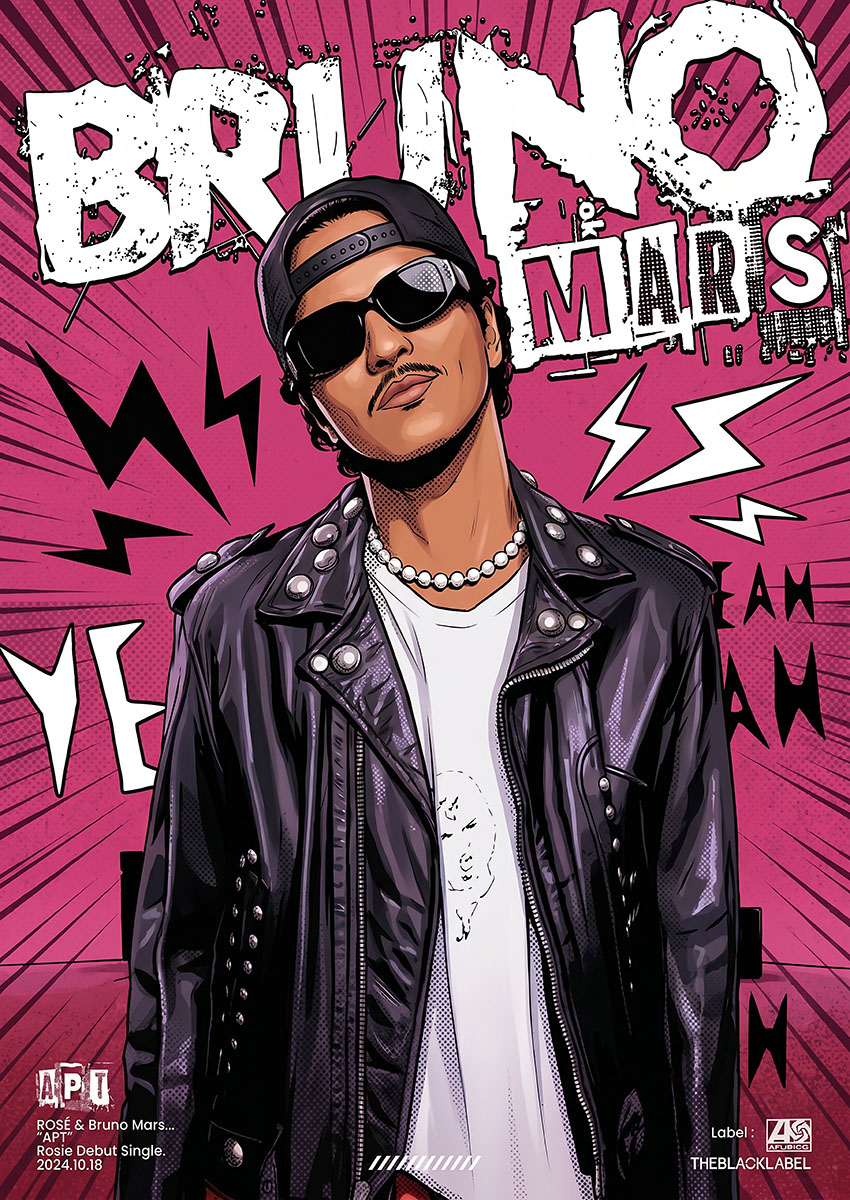 Bruno Mars Canvas Print & Poster Wall Art - AI PRINT LAB